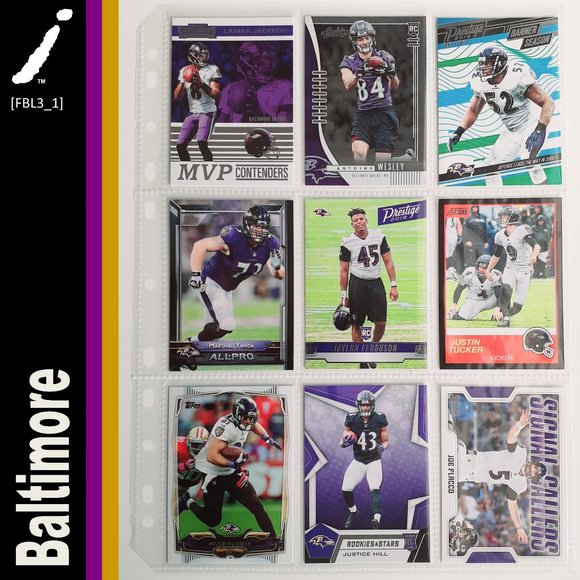 NFL Other - Baltimore Ravens 9 Card Lot [FBL3_1]